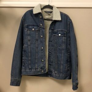 H&M Denim Sherpa Jacket
